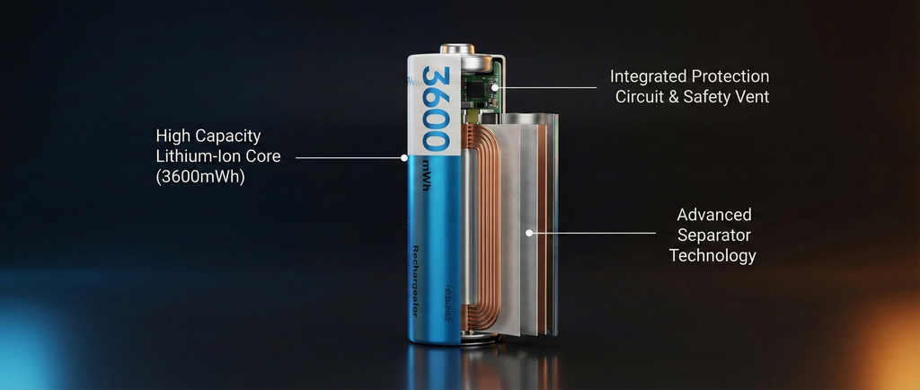 High-Performance AA 3600mWh Lithium Kit